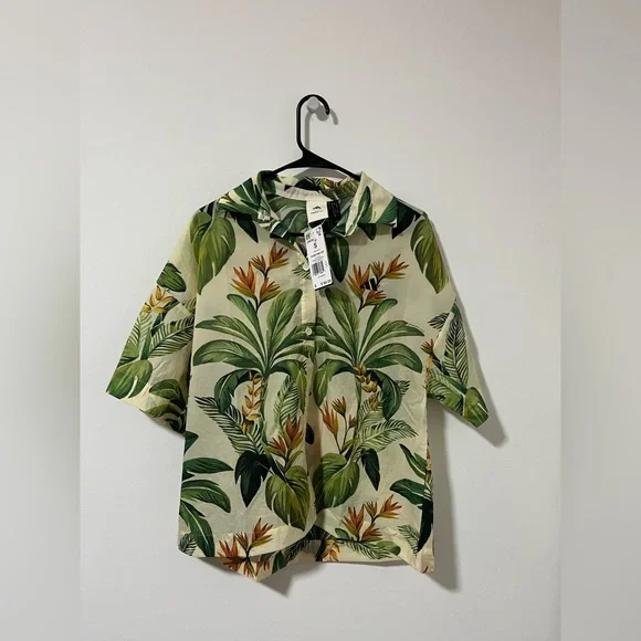 New $90 Adidas x Farm Rio Premium Women’s polo - Picture 7 of 9